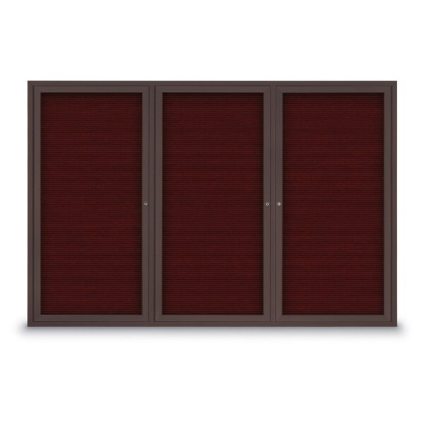 Letterboard, Burgundy/Bronze